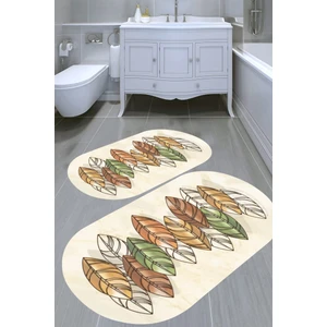 İnka Halı Kaymaz Taban Yıkanabilir 2'li Banyo Paspası (50X60 cm - 60X100 Cm) BRC500