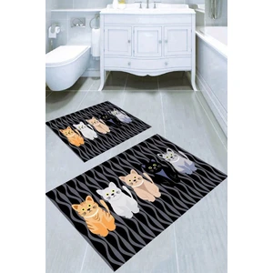 İnka Halı Kaymaz Taban Yıkanabilir 2'li Banyo Paspası (50X60 cm - 60X100 Cm) BRC5285