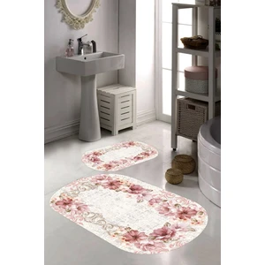 İnka Halı Kaymaz Taban Yıkanabilir 2'li Banyo Paspası (50X60 cm - 60X100 Cm) BRC5001