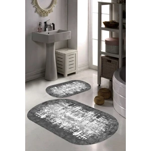 İnka Halı Kaymaz Taban Yıkanabilir 2'li Banyo Paspası (50X60 cm - 60X100 Cm) BRC137