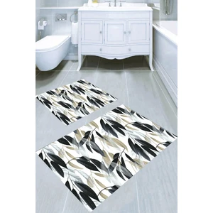 İnka Halı Kaymaz Taban Yıkanabilir 2'li Banyo Paspası (50X60 cm - 60X100 Cm) BRC5169