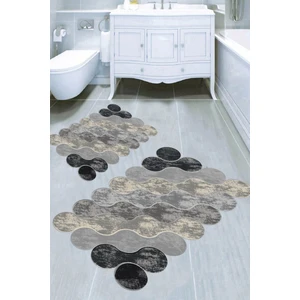 İnka Halı Kaymaz Taban Yıkanabilir 2'li Banyo Paspası (50X60 cm - 60X100 Cm) BRC5294