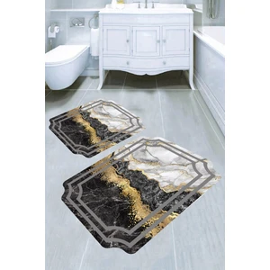 İnka Halı Kaymaz Taban Yıkanabilir 2'li Banyo Paspası (50X60 cm - 60X100 Cm) BRC5284