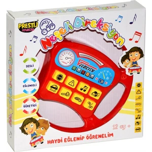 Prestij Oyuncak Pilli Neşeli Direksiyon Kırmızı