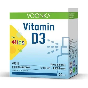 Çocuklar Için D3 Vitamini 400 Iu Sprey & Damla 20 ml