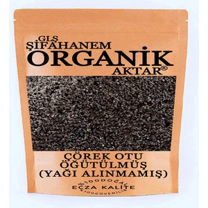 GLŞ Şifahanem Organik Aktar Çörek Otu Toz 1 kg Yağı Alınmamış Öğütülmüş Ecza Kalite