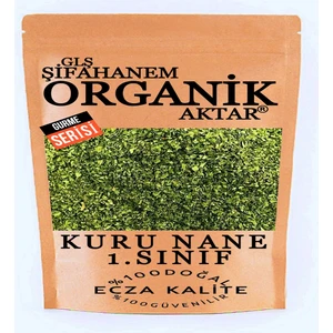 GLŞ Şifahanem Organik Aktar Antep Kuru Nane 1 kg Yağı Alınamış Ecza Kalite Gurme Serisi