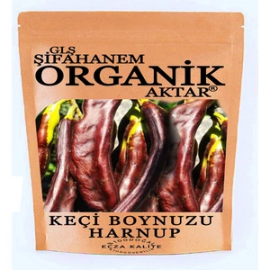 GLŞ Şifahanem Organik Aktar Keçi Boynuzu 1 kg ( Harnup Meyvesi Tane Birkisi) Yağı Alınmamış Ballı