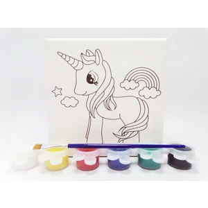 Mika House Çocuk Etkinlik Doğal Baskılı Tuval Boyama Seti