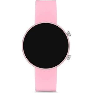 Pinkoli LED Ekran Pembe Silikon Kordon Genç Kız Kadın Saat ST-303771