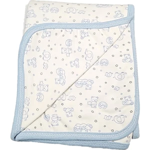 Çil Özlem Bebe Bebek Çift Kat Penye Battaniye Kundak 80X90 cm