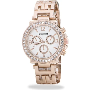 Spor Kasalı Rose Renk Metal Kordonlu Bayan Saat ST-303608