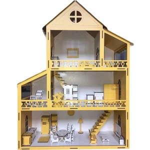 Ahşap Oyun Evi 80CM 27 Eşya