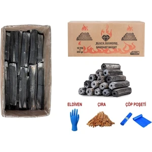 Black Dıamond Press Briket  Doğal Taş Fırın Mangal Kömürü 10 Kg  ( A++ Kalite ) 3 Saat Yanma