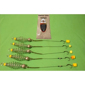 Sr Sazanrig 30 gr Yaylı Karışık Rig Takımı Big Mix Hamur Unlu (5'li Set)