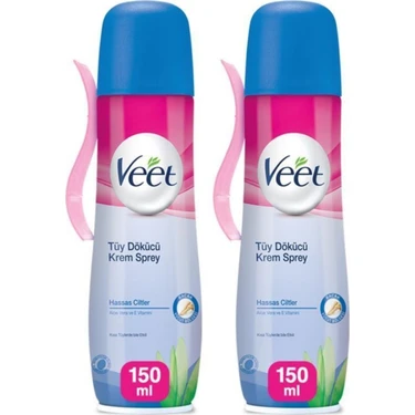 Veet Tüy Dökücü Sprey Hassas Ciltlere Özel 150 ml x 2