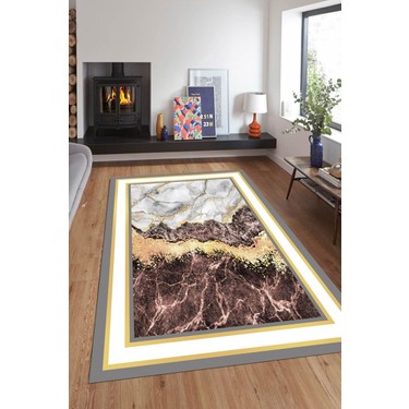 resmiro cerceve kahve mermer desenli lastikli yikanabilir fiyati