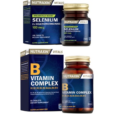 B1, B3, B5, B6, B12 Içeren B Vitamin Complex 60 Fiyatı