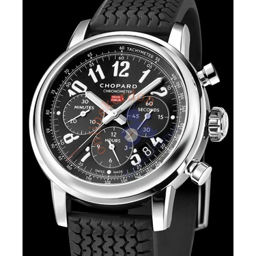 Chopard Mille Miglia Uyumlu Siyah Silikon Kordon Fiyat