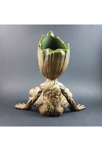 3 Boyutlu Dükkan Baby Groot Figür Saksı Kalemlik