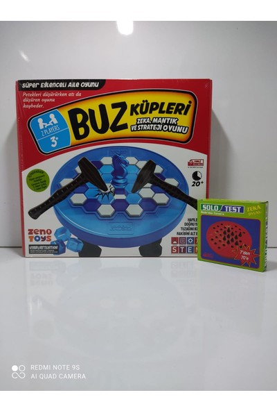 Zeno Toys Zenotoys Buz Küpleri Zeka Mantık ve Strateji Oyunu + Solotest Mixartcolors
