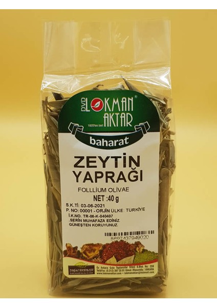 Zeytin Yaprağı 40 gr