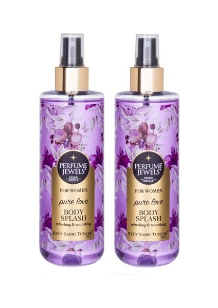 Pure Love Vücut Spreyi 250 ml Kadınlar İçin İki Adet Zarif Koku Seti