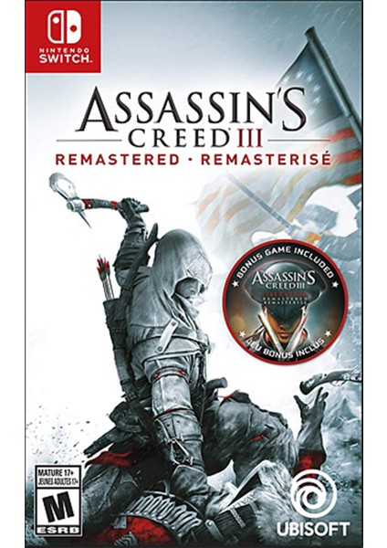 Asassins Creed 3 Remastered Nintendo Switck Oyun