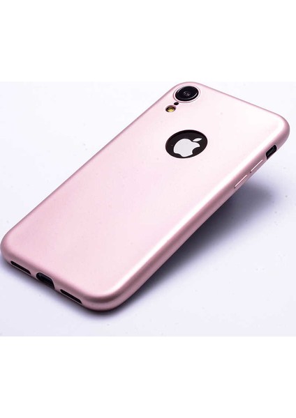 - Apple iPhone XR 6.1 - Kılıf Mat Soft Premier Silikon Kapak - Rose Gold - T6022