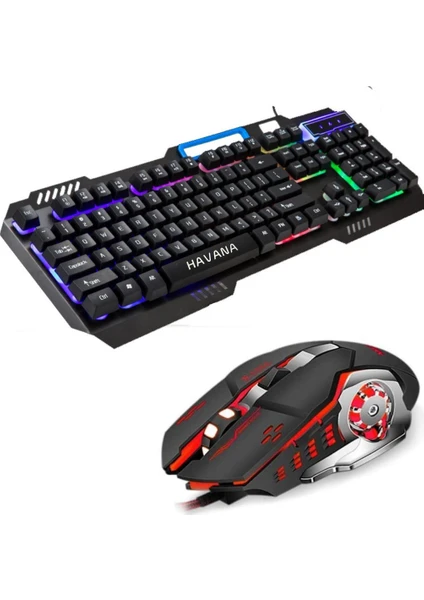 Rgb Oyun Klavyesi ve Renkli Mouse Set