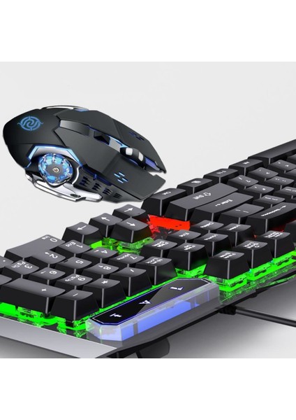 Rgb Oyun Klavyesi ve Renkli Mouse Set