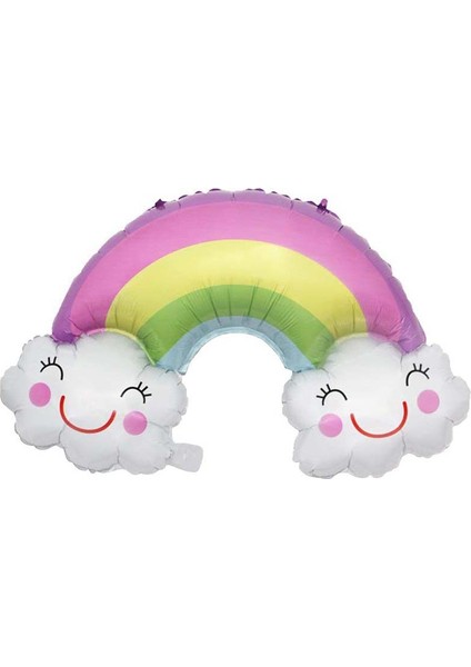 Gökkuşağı Rainbow Folyo Balon - Bebek Çocuk Parti Kutlama