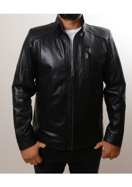 Siyah Hakiki Deri Ceket Y03 fiyatları