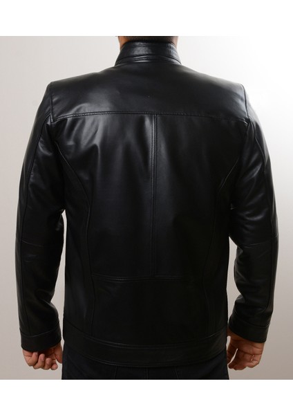 Siyah Hakiki Deri Ceket Y03 modelleri