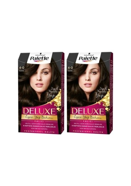 Deluxe Saç Boyası 4.0 Kahve 2 Adet