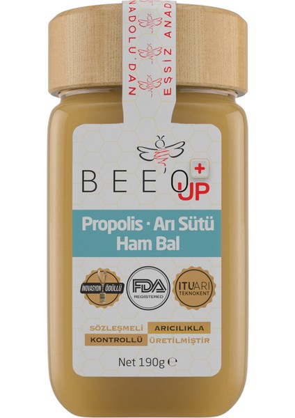 Bee'o Up Propolis + Arı Sütü + Ham Bal (Yetişkin)