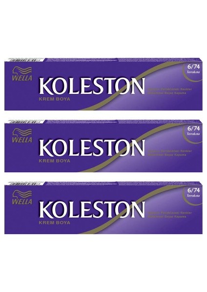 Koleston Saç Boyası Tüp 3 Lü Koyu Kestane 3.4