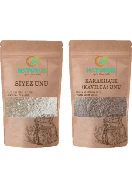 Doğal Siyez + Karakılçık Unu 750 gr Fırsat Paketi