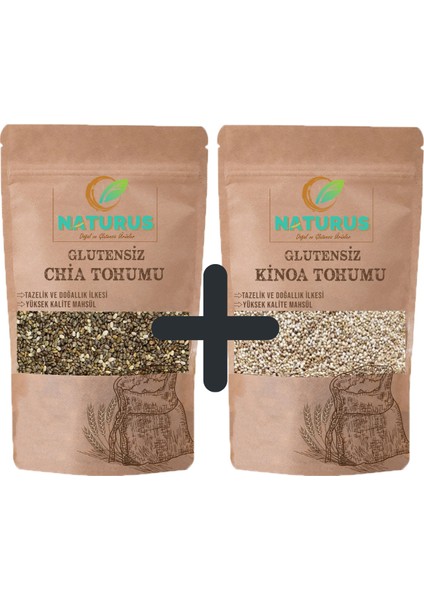 Glutensiz Chia + Kinoa Tohumu Fırsat Paketi