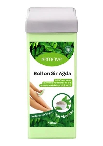 Roll-On Sir Ağda Çay Ağacı ve Kil Özlü Inatçı ve Sık Tüyler 100 ml