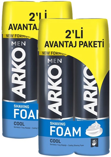 Men Cool Tıraş Köpüğü 200 ml 4 Lü