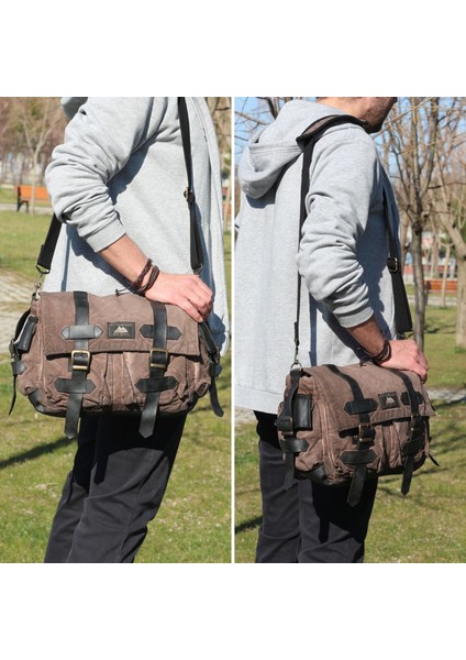 7156 Kanvas Vintage Postacı Omuz Günlük Yıpranmış Stil Retro Boho Satchel Çanta modelleri