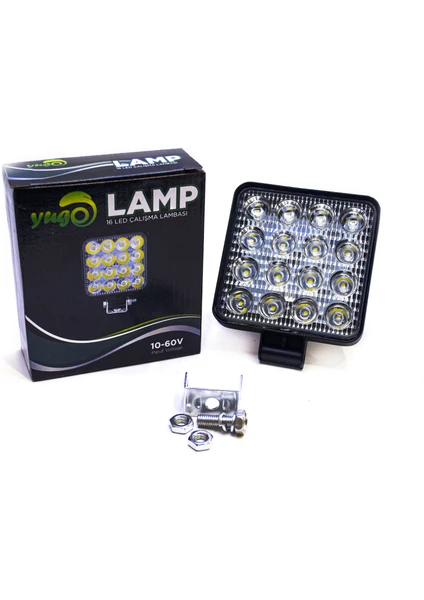 Yugo çalışma lambası 16 Ledli 10-60 V 48 Watt