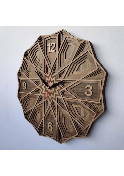 Özel Tasarım Selçuklu Saat 40 x 40 cm Keçe modelleri