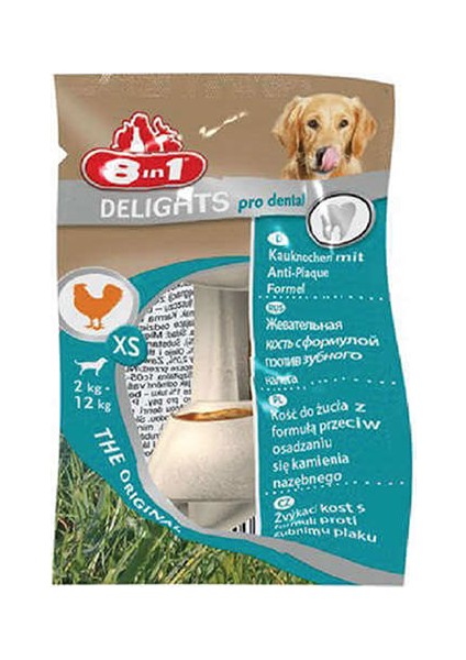 Delights Dental Bones Köpek Ağız Bakım Burgu Kemiği Xs 12 gr