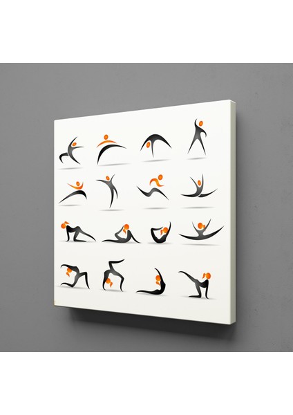 Spor Hareketi Yapan Insanlar 25X25CM