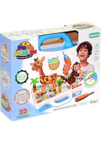 198-10-11B 3D Matkaplı Creative Puzzle