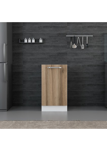 Mutfak Alt Modül 1K1R 45CM Dolap Beyaz/dore - D1