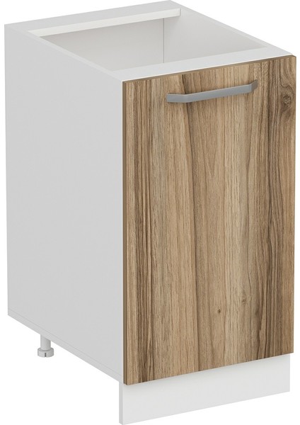 Mutfak Alt Modül 1K1R 45CM Dolap Beyaz/dore - D1