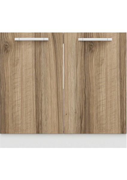 Mutfak Alt Modül 2k 90CM Evye Dolap Beyaz/dore - D1 fırsatları